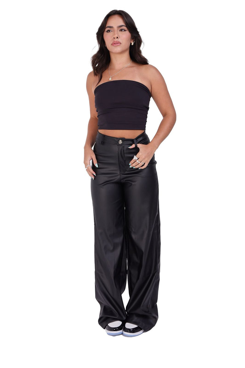 Calça de Couro WID LAG